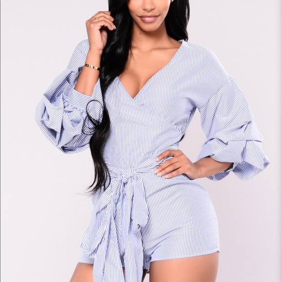 Fashion nova Striped romper - Picture 6 of 7